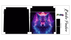 Panel k ušití - Crossbody kabelka Pandora - Pštros (3)