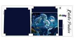 Panel k ušití - Crossbody kabelka Pandora - Gothic růře (3)