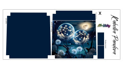 Panel k ušití - Crossbody kabelka Pandora - pampelišky (3)