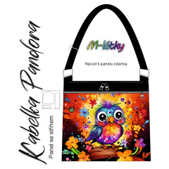 Panel k ušití - Crossbody kabelka Pandora - panda (2)