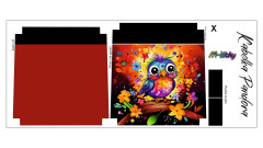 Panel k ušití - Crossbody kabelka Pandora - panda (3)