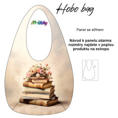 OB Hobo bag Basic  (nákupní taška) - knihy - panel se střihem tisk na objednávku
