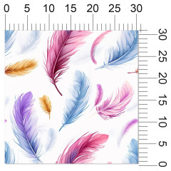 OB Metráž barevná pírka náš tisk na objednávku – výběr z materiálů