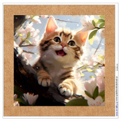 OB Panel k ušití  - dekorativní polštář - kotě výběr z variant