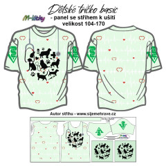 OB K - Panel se střihem - dětské tričko Basic 104-170 - malá veterinářka náš sublimační tisk na objednávku - výběr z velikostí a materiálů (menší velikost 80-98 mají samostatný produkt)