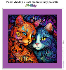 OB Panel k ušití  - dekorativní polštář - Kočky výběr z variant