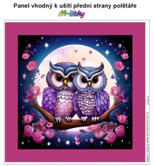 OB Panel k ušití  - dekorativní polštář - Sovy výběr z variant
