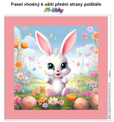 OB Panel k ušití  - dekorativní polštář - Zajíc (zajíček) výběr z variant