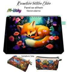 OB Panel - Kosmetická taštička Eliška - Liška návod k panelu zdarma - více v popisu produktu