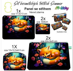 OB Panel - Set kosmetických taštiček Summer - Liška návod k panelu zdarma - více v popisu produktu