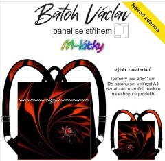 OB Panel překlápěcí batoh Václav Classic - Fraktál panel se střihem tisk na objednávku