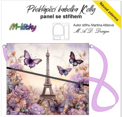 OB D - Panel k ušití - Překlápěcí kabelka Kelly - Eiffel fotonávod v popisu produktu