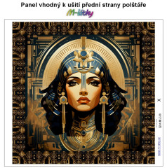 OB Panel k ušití  - dekorativní polštář - Starověký Egypt - Kleopatra výběr z variant