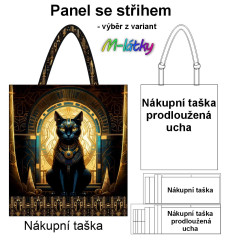 Panel k ušití  - nákupní taška/nákupní taška s prodluženými uchy - výběr z typu a materiálů  - Švadlenka (1)