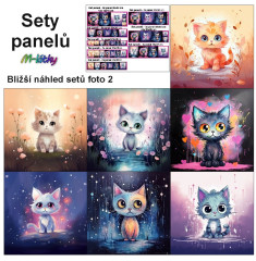OB Set panelů dle výběru - kočky (kočka) na objednávku - výběr z rozměrů a materiálů - vzhled jednotlivých setů foto 2