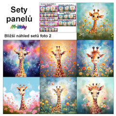 OB Set panelů dle výběru -žirafa (žirafy) na objednávku - výběr z rozměrů a materiálů - vzhled jednotlivých setů foto 2