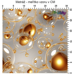 OB Vzor - bubliny výběr z variant materiálu - vlastní tisk na objednávku