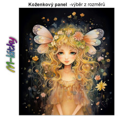 K OB - Koženkový panel - dívka - koženka - vlastní UV tisk - výběr z rozměrů