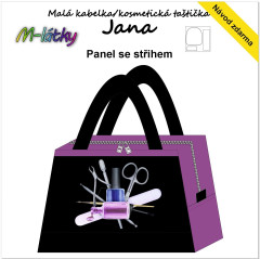 MOB Panel k ušití - Malá kabelka/kosmetická taštička Jana -  manikura vlastní tisk na objednávku - výběr z variant