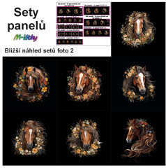 OB Set panelů dle výběru - kůň /(koně) na objednávku - výběr z rozměrů a materiálů - vzhled jednotlivých setů foto 2