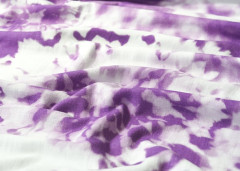 PA Dvojitá fáčovina/gázovina - double gauze - batika fialová 100% bavlna