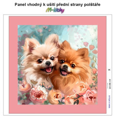 OB Panel k ušití  - dekorativní polštář - Pomerian výběr z variant