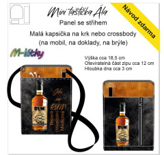 OB Panel - Taštička Ála (obal na mobil) - Jdu na RUM návod k panelu zdarma - více v popisu produktu