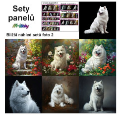 OB Set panelů dle výběru - samojed na objednávku - výběr z rozměrů a materiálů - vzhled jednotlivých setů foto 2
