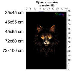 OB Panel  - výběr z rozměrů - Mainská mývalí kočka tisk na objednávku výběr z rozměrů a materiálů