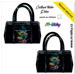 OB Panel se střihem - cestovní taška Dáša - vážky Kočárkovina - fotonávod v popisu produktu