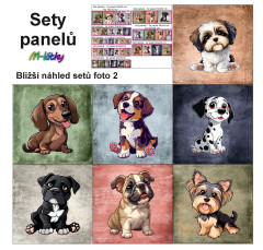 MOB Set panelů dle výběru - psi na objednávku - výběr z rozměrů a materiálů - vzhled jednotlivých setů foto 2