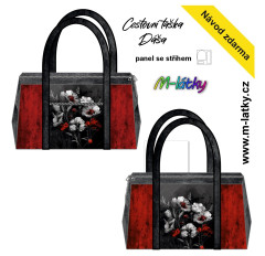 MOB Panel se střihem - cestovní taška Dáša -  máky Kočárkovina - fotonávod v popisu produktu
