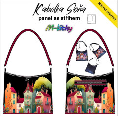 OB Panel se střihem - Kabelka Soňa - domečky návod k panelu zdarma - více v popisu produktu