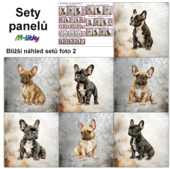 MOB Set panelů dle výběru - Francouzský buldoček na objednávku - výběr z rozměrů a materiálů - vzhled jednotlivých setů foto 2