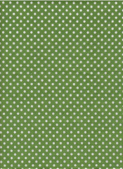 BV Plátno - puntík na zelené cca 5 mm - 100% bavlna