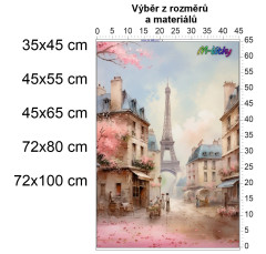 OB Panel  - výběr z rozměrů - Eiffel - Paříž Materiál - výběr z variant