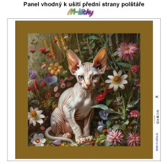 OB Panel k ušití  - dekorativní polštář - Sphynx výběr z variant