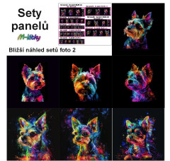OB Set panelů dle výběru - Jorkšírský teriér (Yorkshire terrier) kočárkovina
