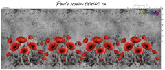 OB Panel  145 x 55 cm  -  vlčí máky Materiál - výběr z variant