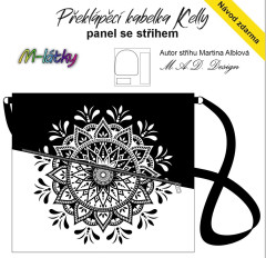 OB D - Panel k ušití - Překlápěcí kabelka Kelly - mandaly fotonávod v popisu produktu