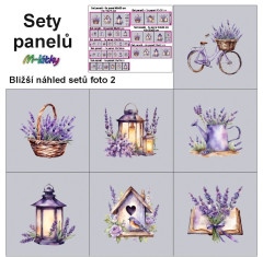 OB Set panelů dle výběru - levandule (Provance) na objednávku - výběr z rozměrů a materiálů - vzhled jednotlivých setů foto 2