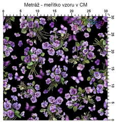 OB Metráž fialky náš tisk na objednávku – výběr z materiálů