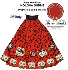 OB Panel - kolová sukně  výběr z průměru  od 60 do 145 cm - modrá s tištěnými glitry (jedná se o tisk  ne o látku s glitry) tisk m-látky – výběr z rozměrů a variant materiálů