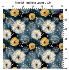 OB Metráž pampelišky náš tisk na objednávku – výběr z materiálů