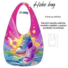 MOB Hobo bag Basic  (nákupní taška) - tenisky - panel se střihem tisk na objednávku