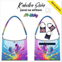 MOB Panel se střihem - Kabelka Soňa - tenisky návod k panelu zdarma - více v popisu produktu