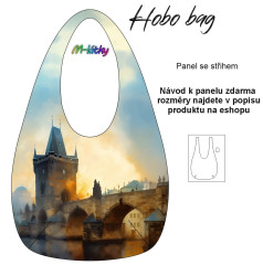 OB Hobo bag Basic  (nákupní taška) - Praha - panel se střihem tisk na objednávku
