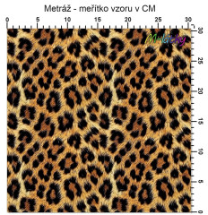 OB Metráž leopardí vzor náš tisk na objednávku – výběr z materiálů