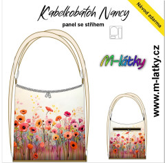 OB Panel Kabelkobatoh Nancy   - výběr z variant materiálu - Kabelkobatoh Nancy - malované vlčí máky návod k panelu zdarma - více v popisu produktu