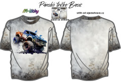 MOB K - Panel k ušití se střihem - pánské tričko BASIC - Off Road náš sublimační tisk na objednávku